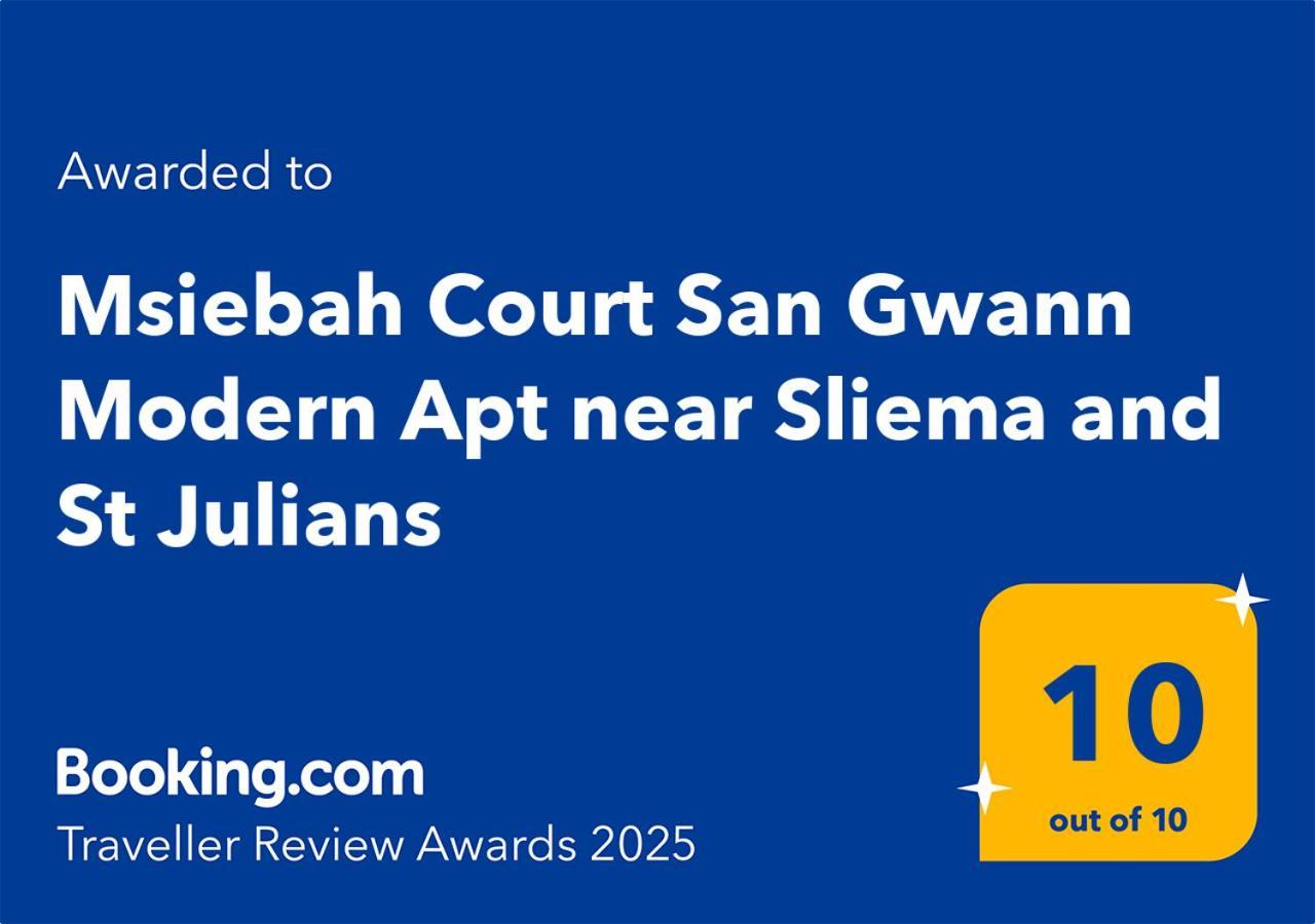 Msiebah Court San Gwann Modern Apt Near Sliema And St Julians Eksteriør bilde
